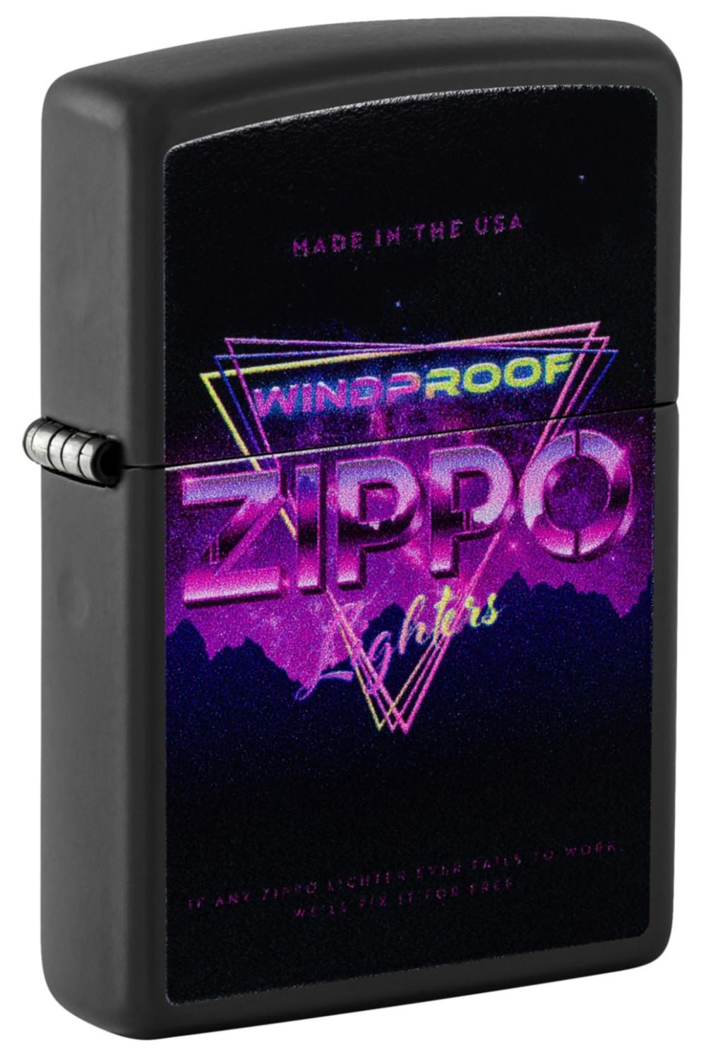 Black Matte Windproof Zippo image