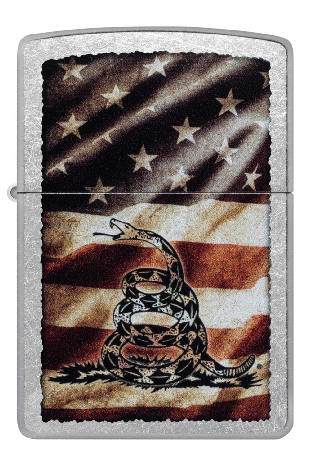 Don't Tread On Me Street Chrome Zippo image