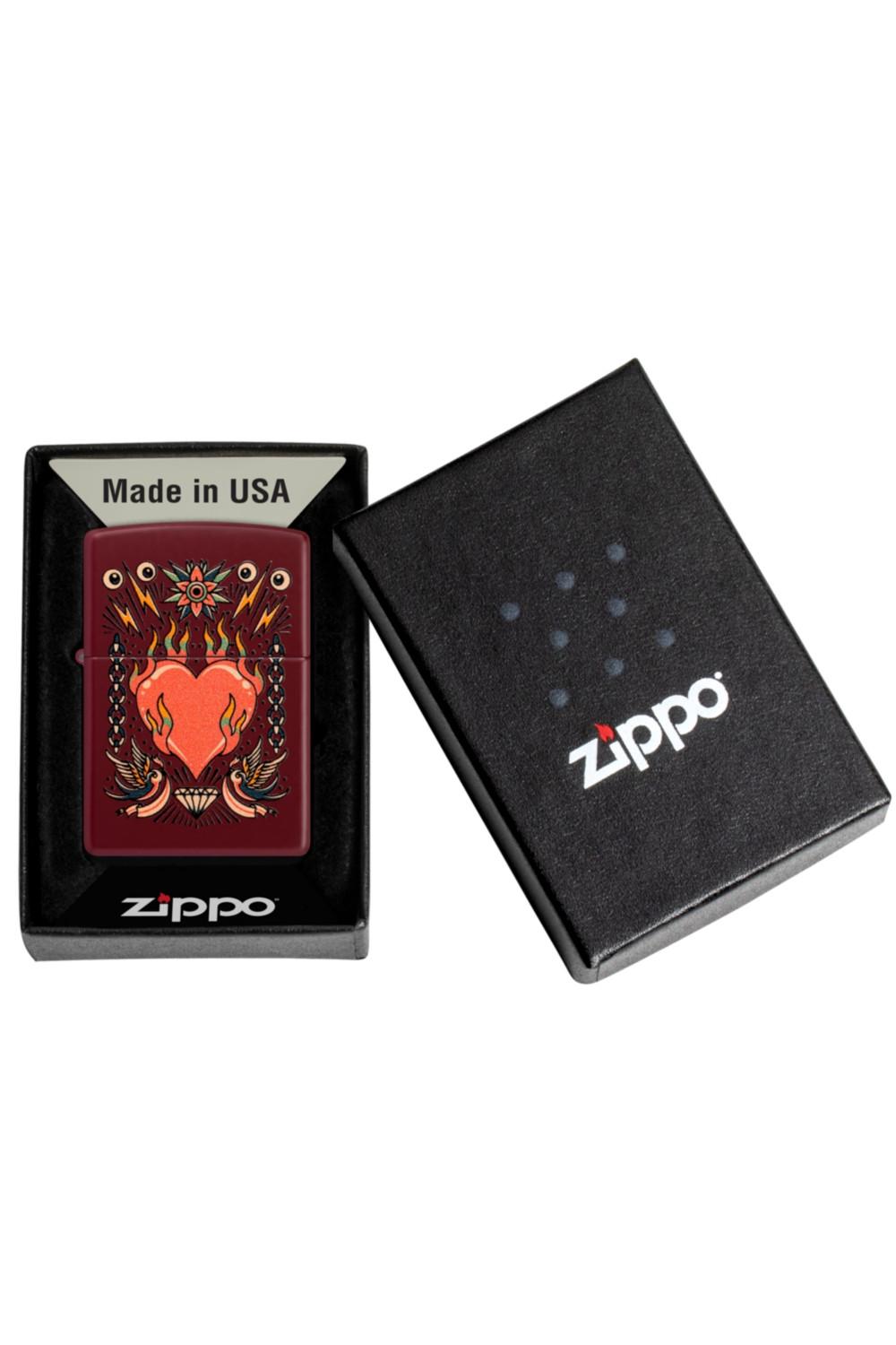 Tattoo Heart Design Zippo
