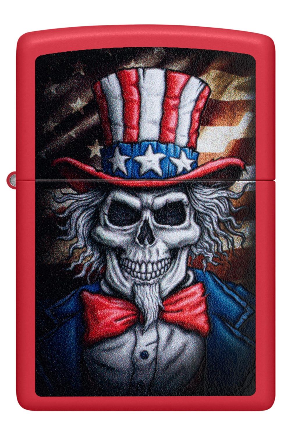 Uncle Sam Skull Zippo Lighter