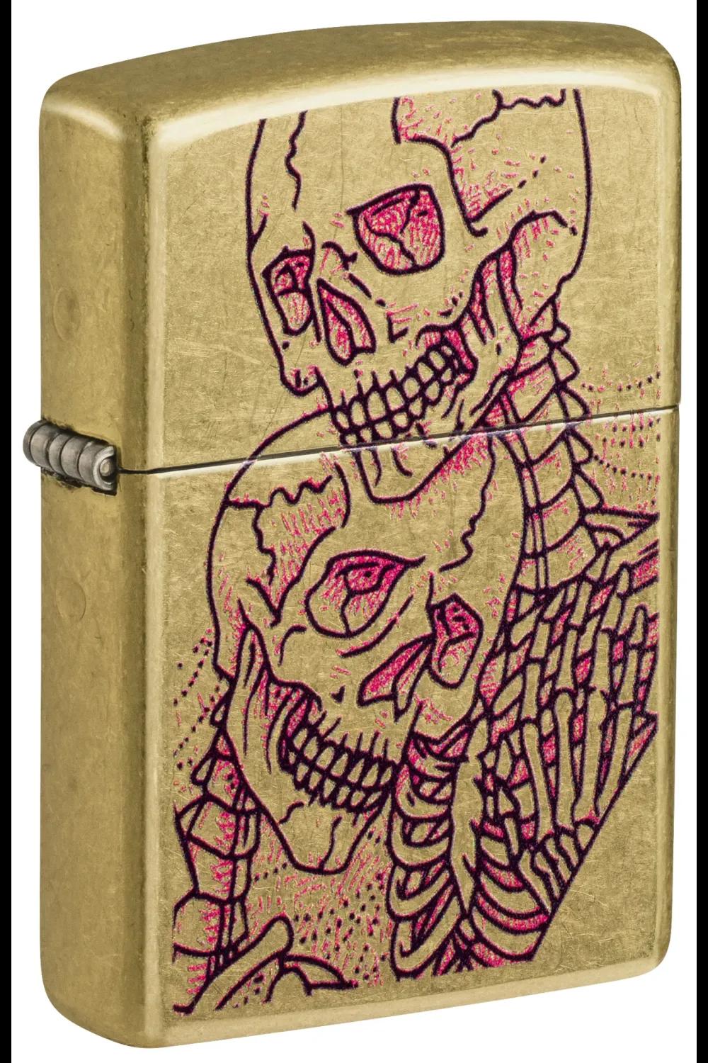 Love Skulls Design Zippo