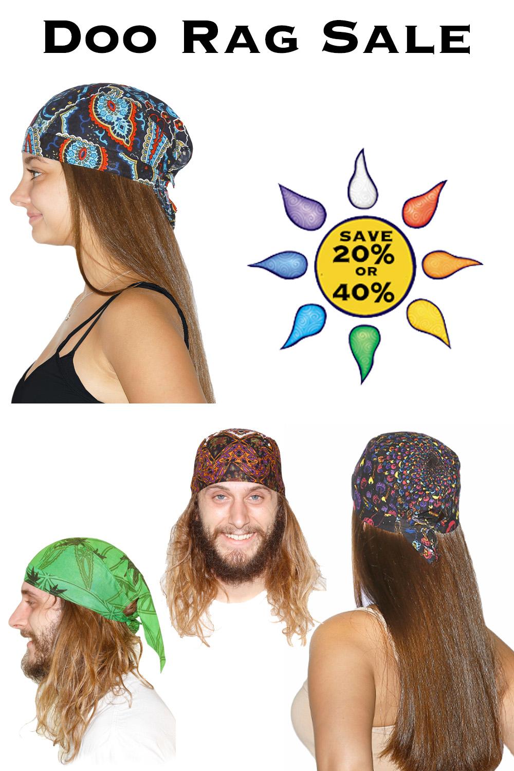 SALE LOT - 12 Doo Rags - Assorted or You Pick - SAVE OVER 50% image