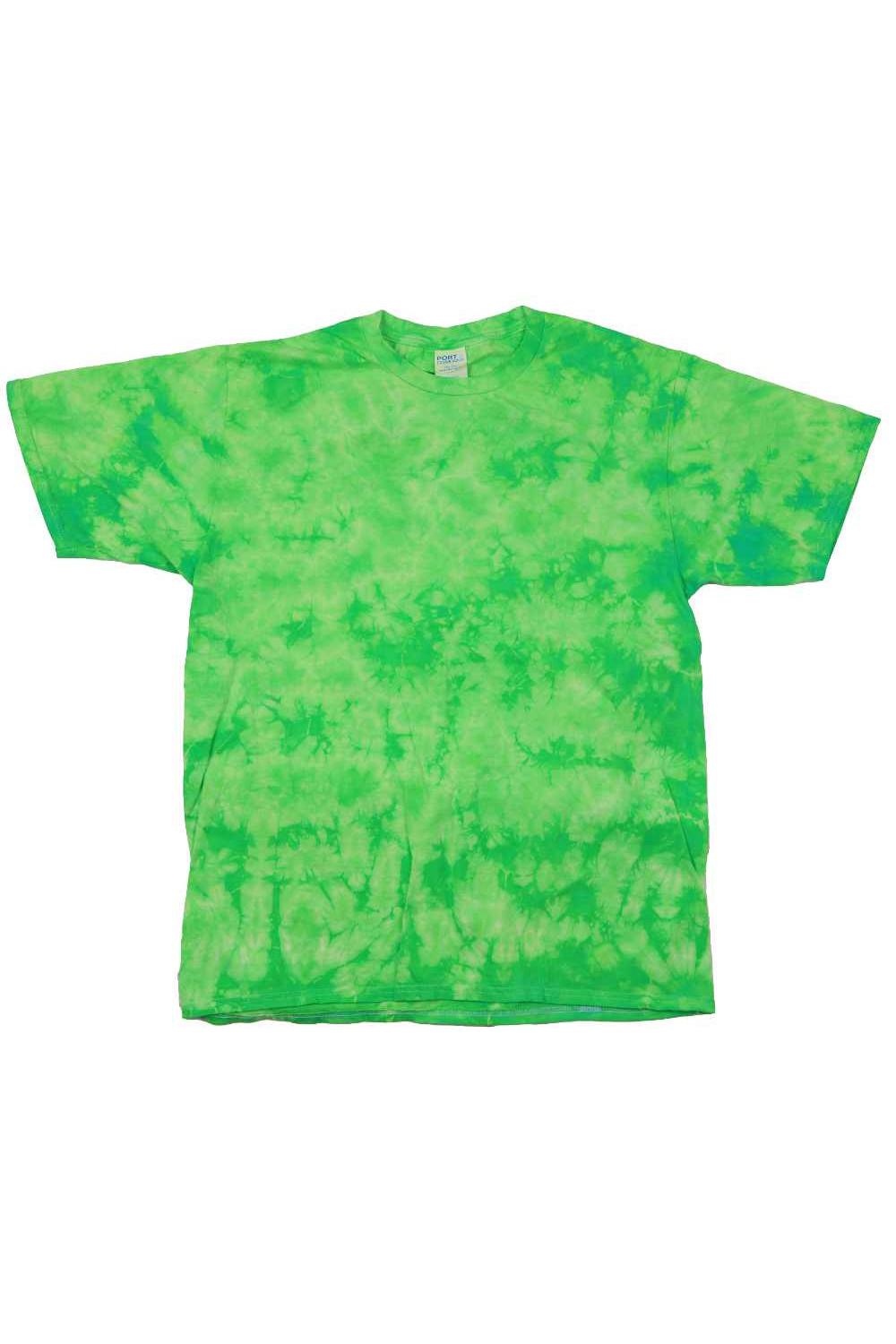 Crackle Lime Green Tie Dyed T-Shirt featuring your Custom Art image
