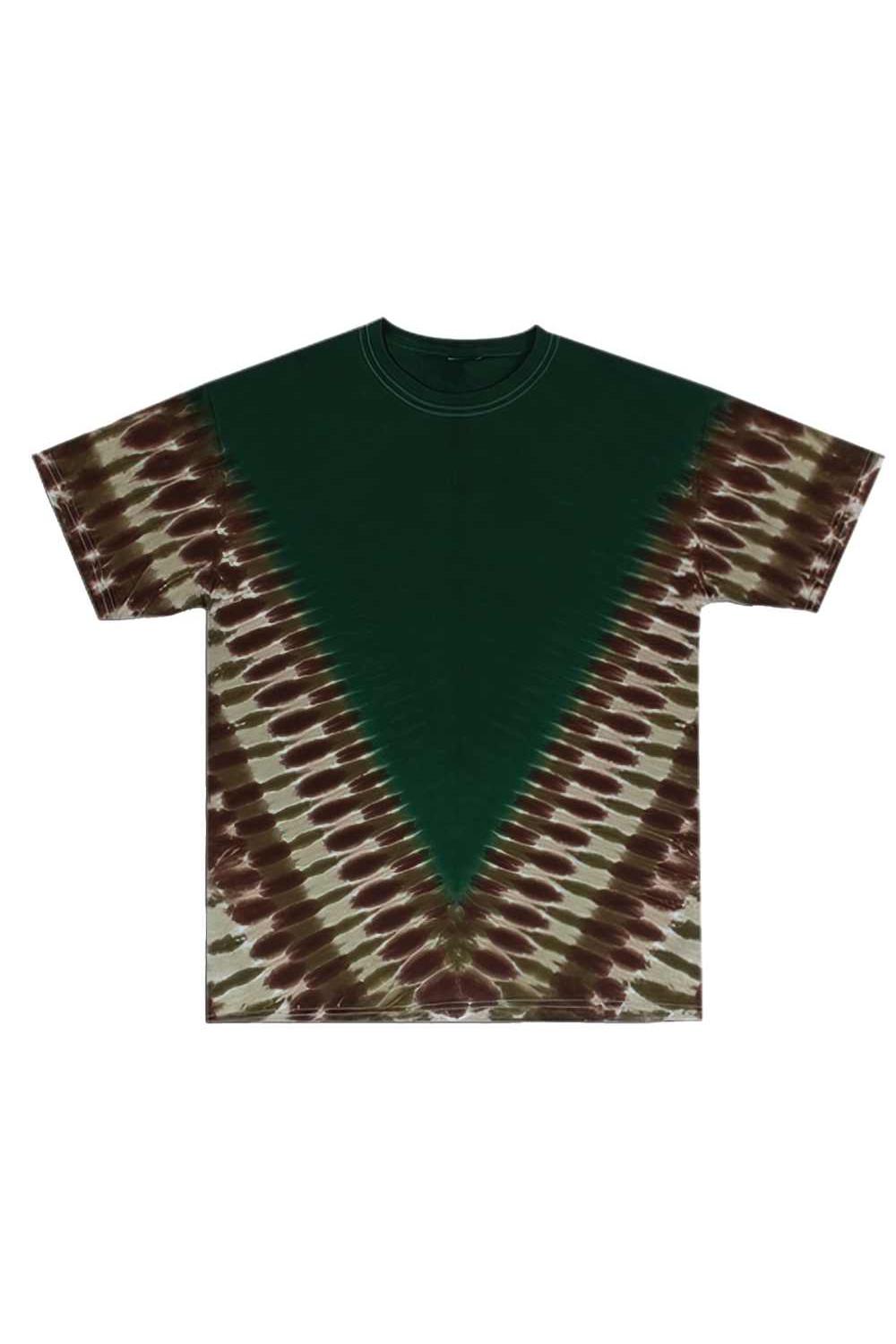 V-Dye Black & Brown Tie Dyed T-Shirt featuring your Custom Art image