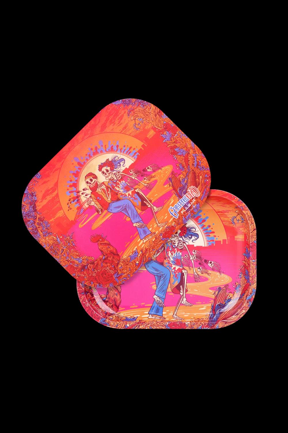 Sunset Dance Grateful Dead Small Metal Rolling Tray 7x5.5" image