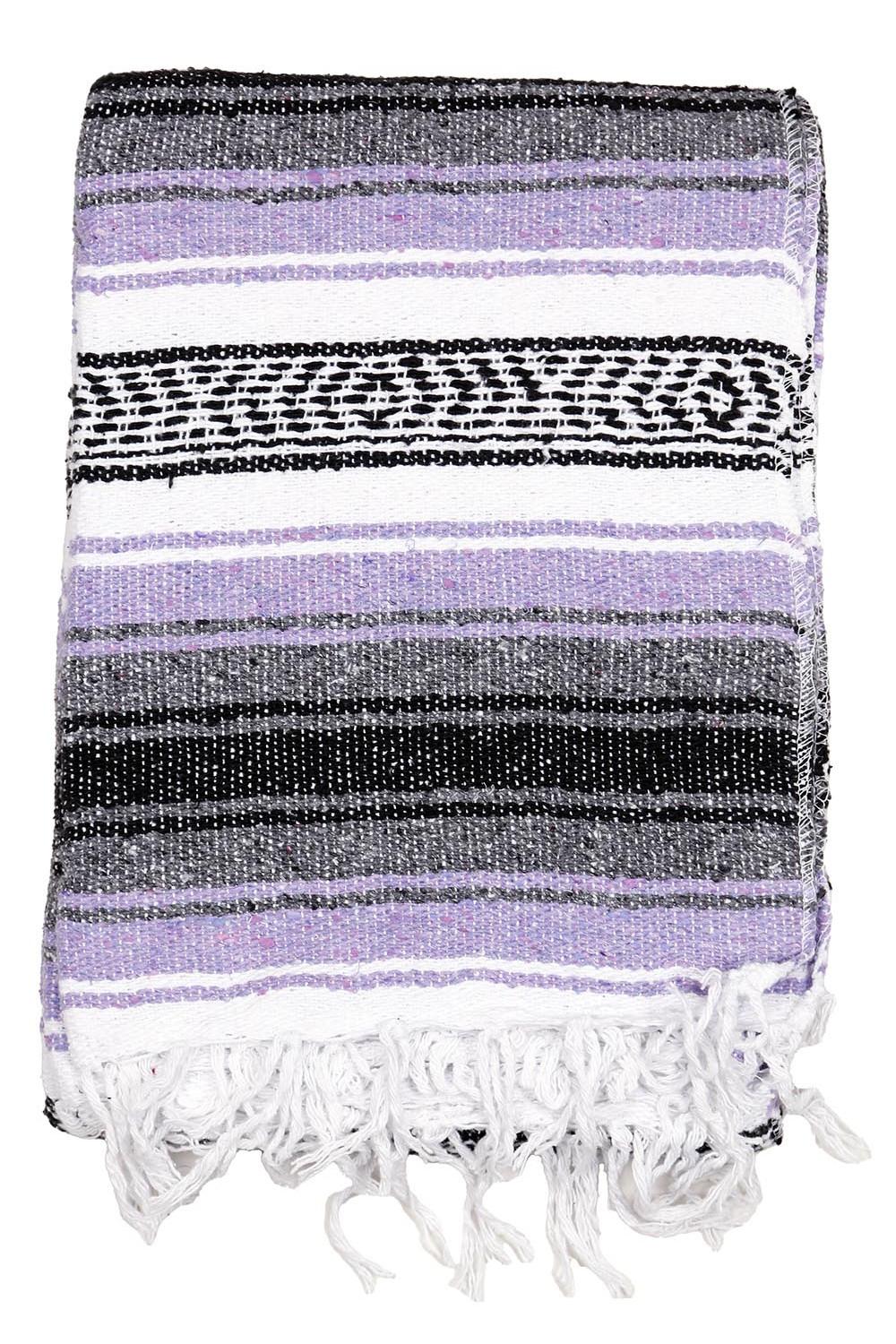 Mexican Falsa Blanket in Purple- 51x78" image