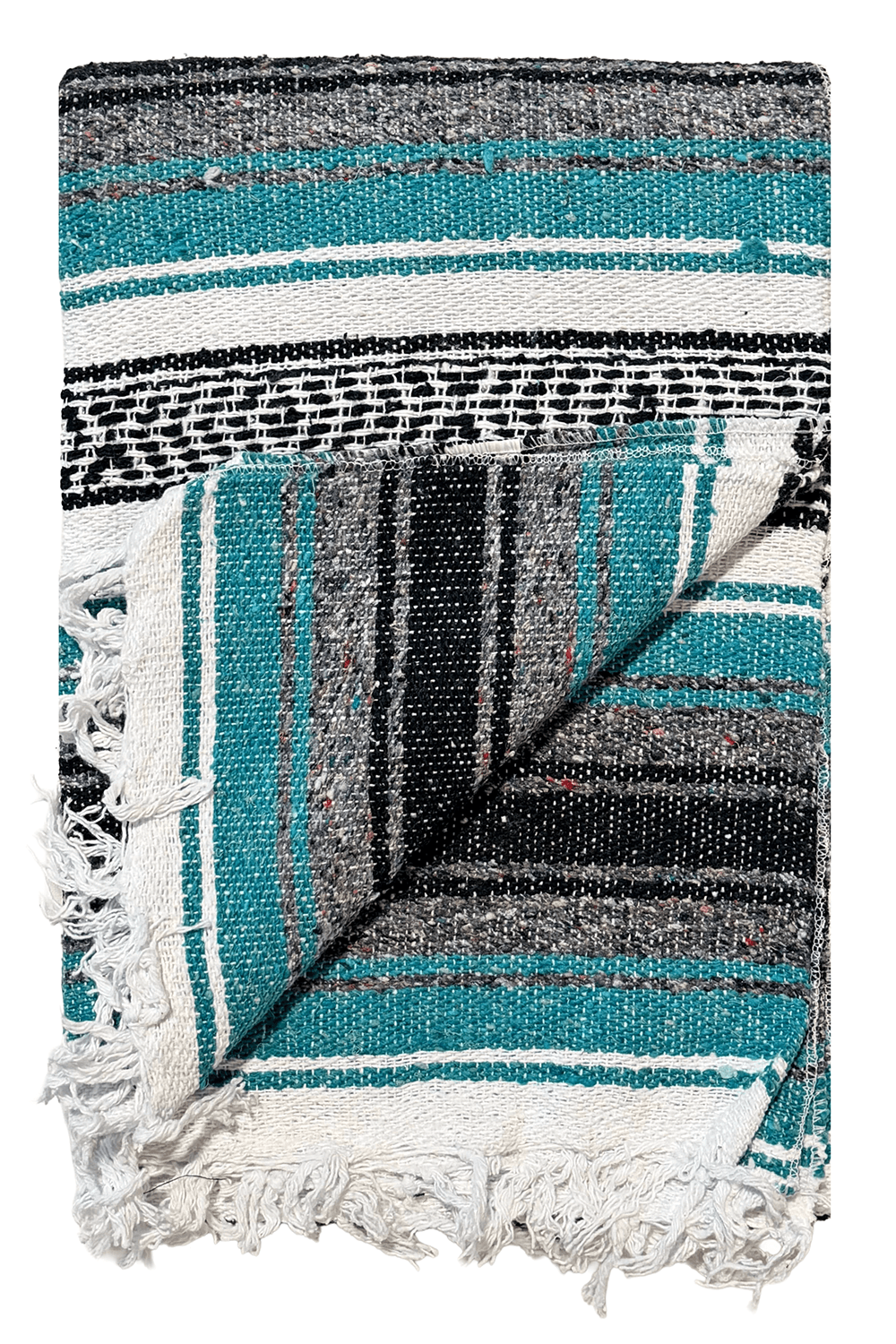 Mexican Falsa Blanket in Teal - 51x78" image
