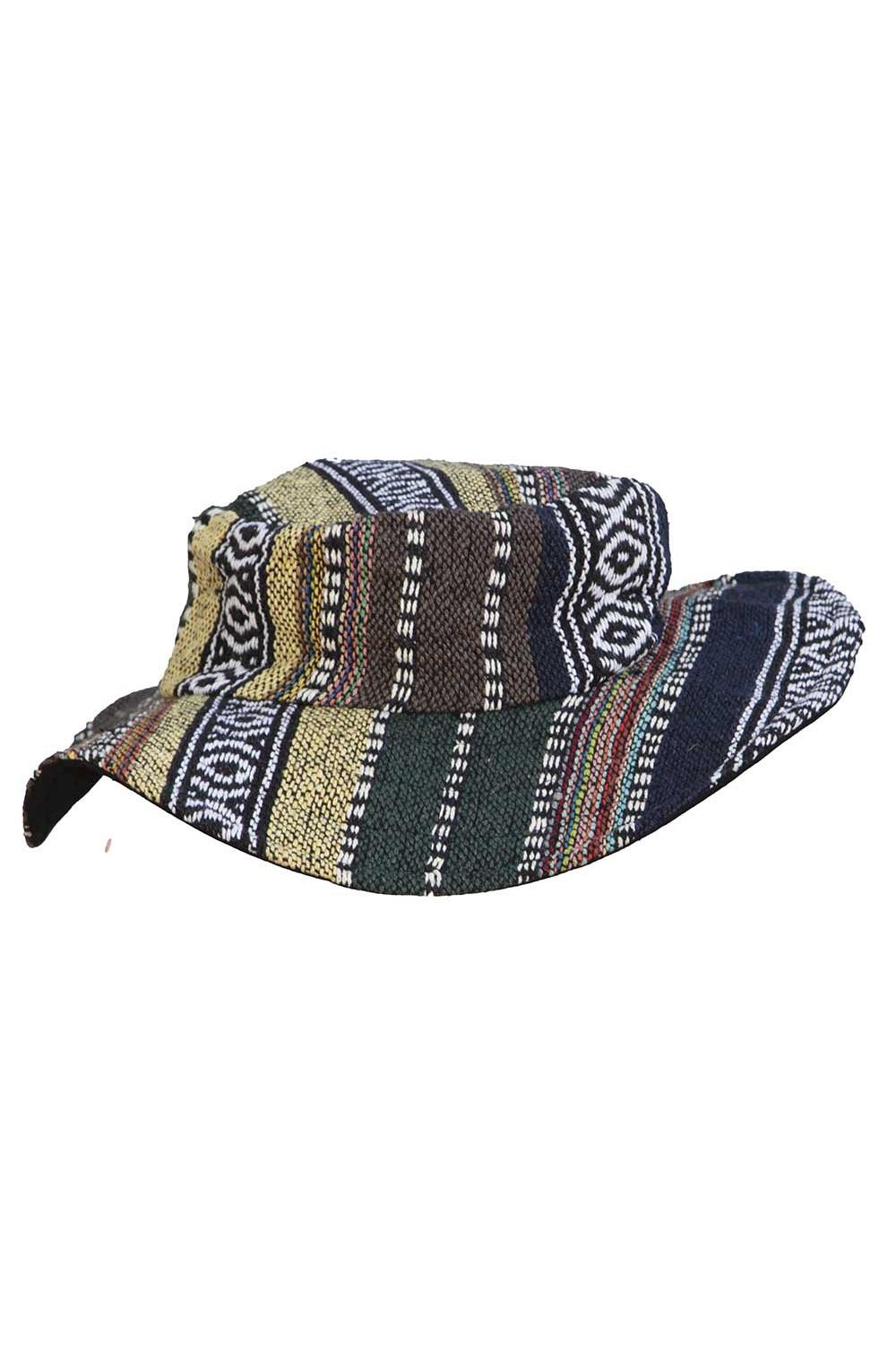 Floppy Woven Hat - Earth Stripe image