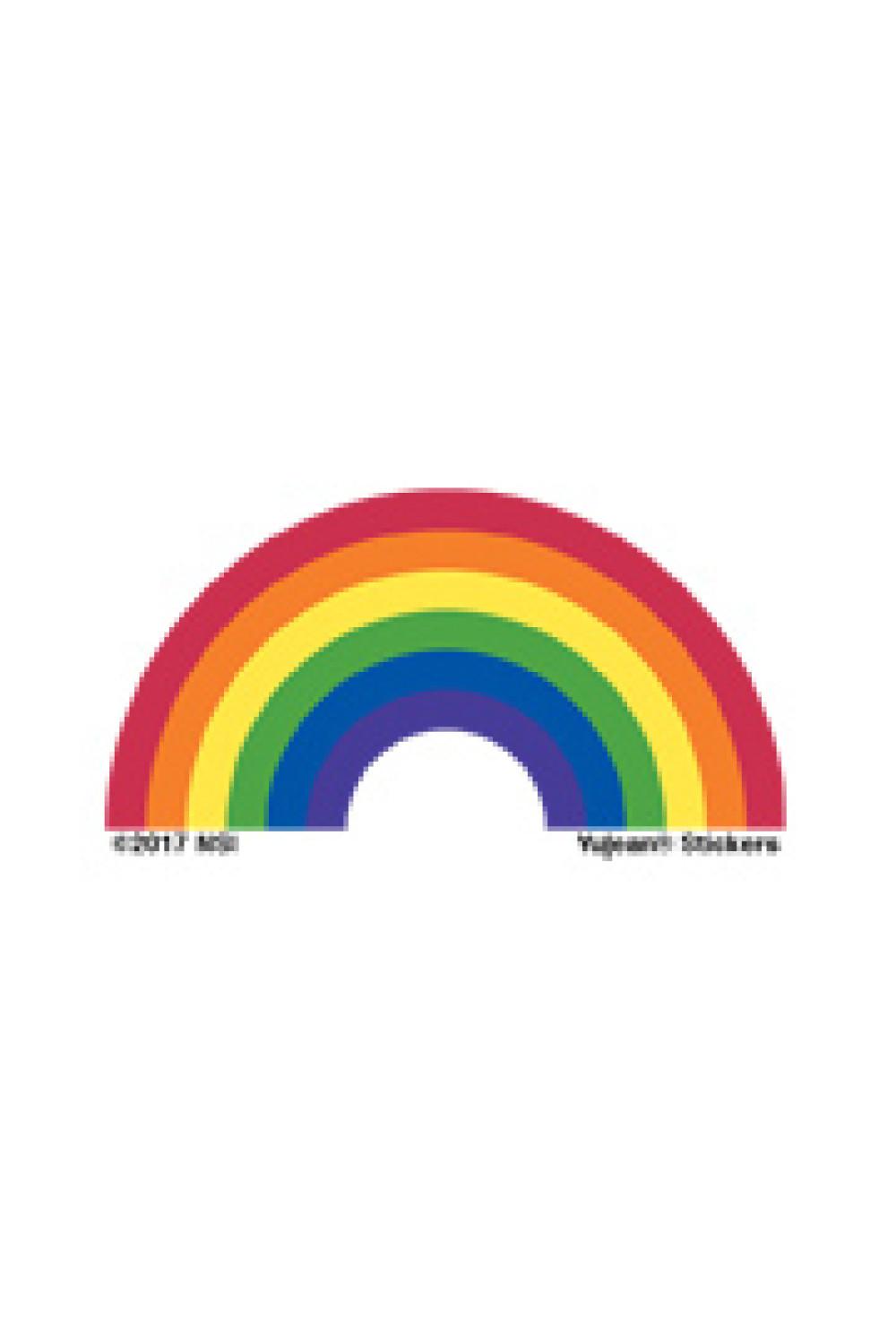 Rainbow Mini Sticker 2" image