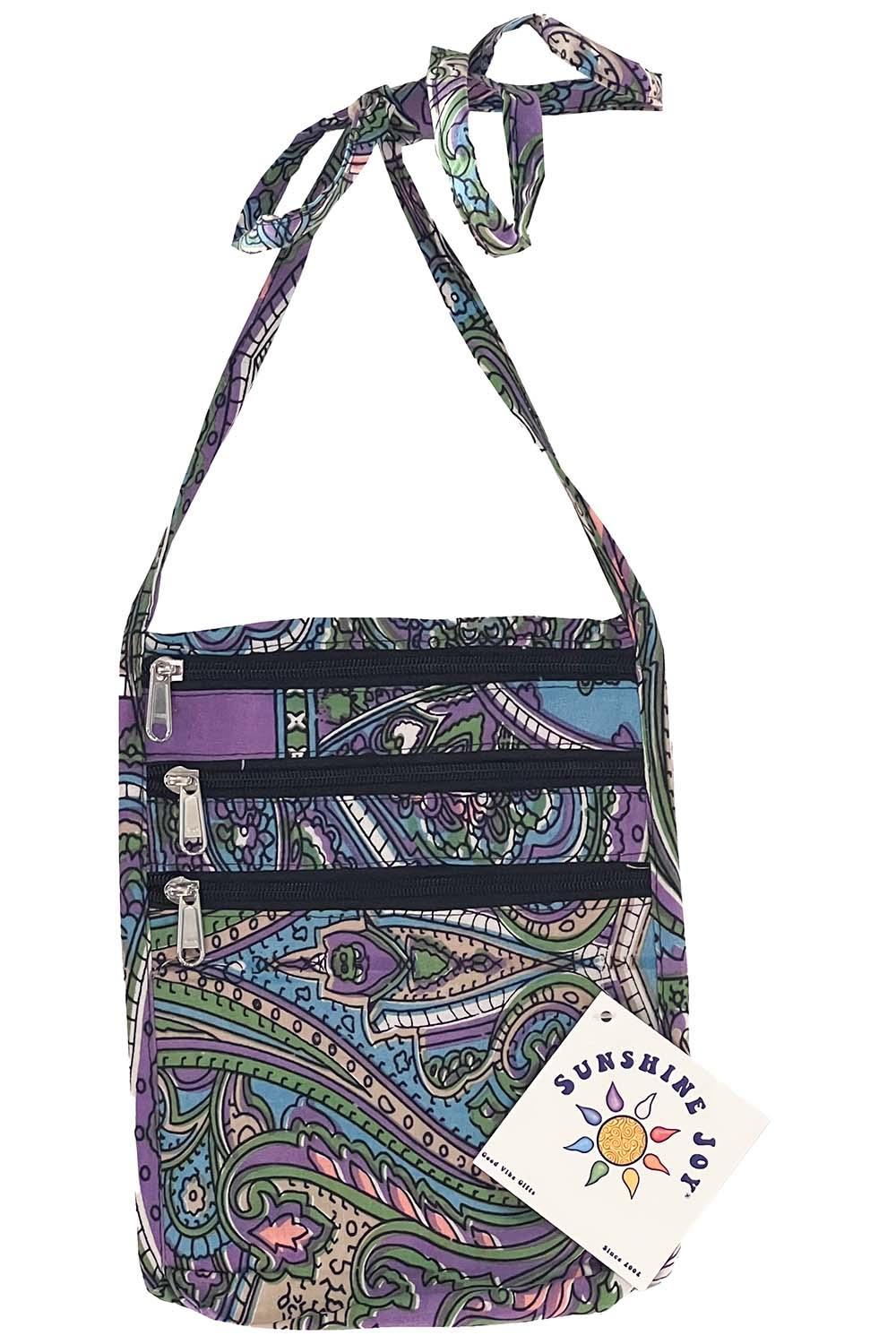 Kaleidoscope Paisley Passport Pouch Purse Bag image