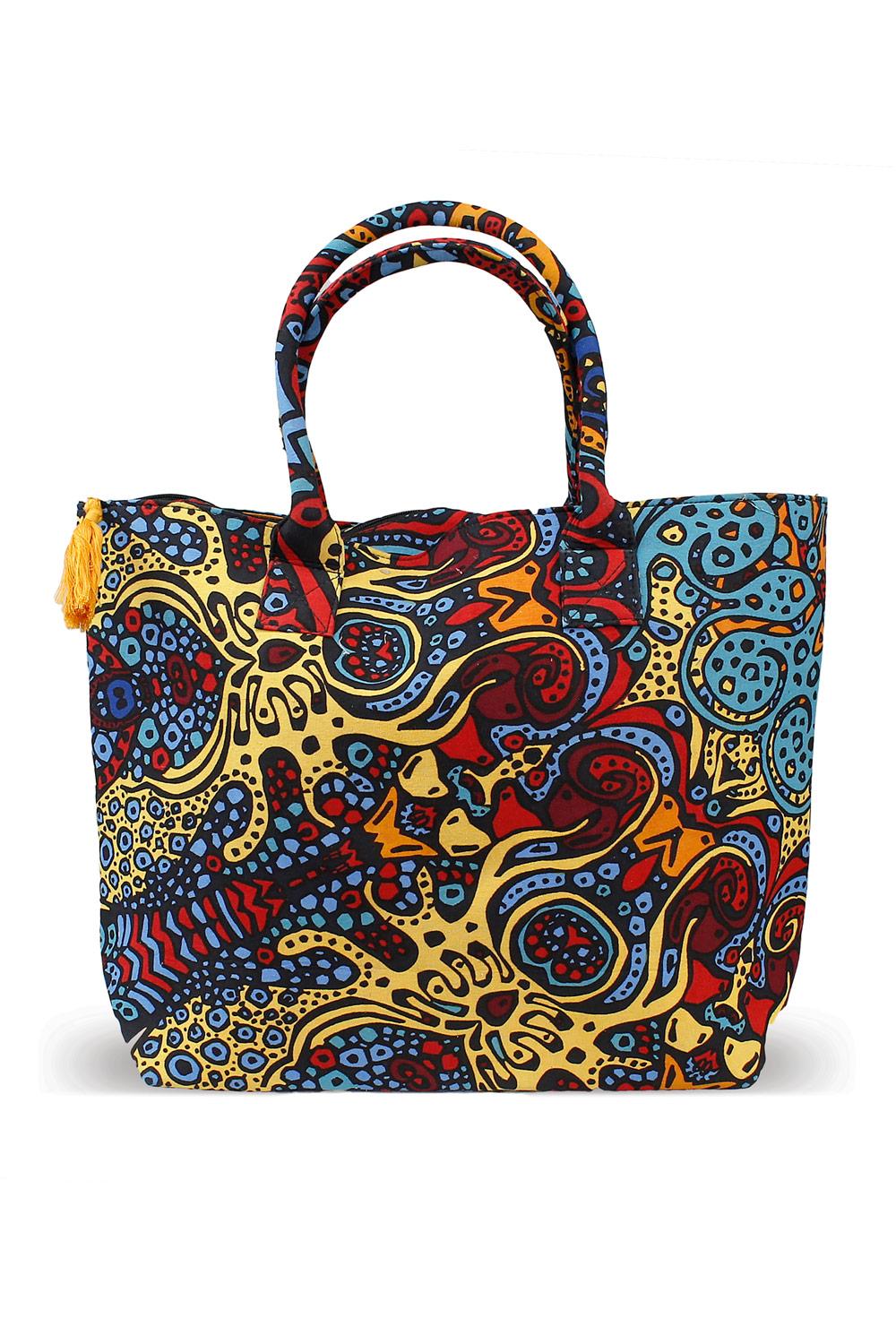 Psychedelic Sunburst Tote Bag image