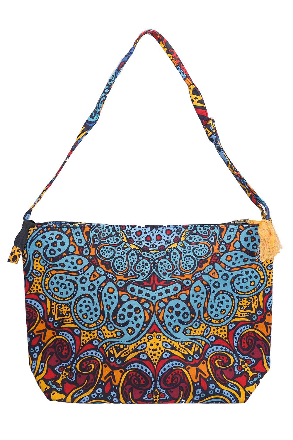 Psychedelic Sunburst Tote Bag w/ Adjustable Shoulder Strap image