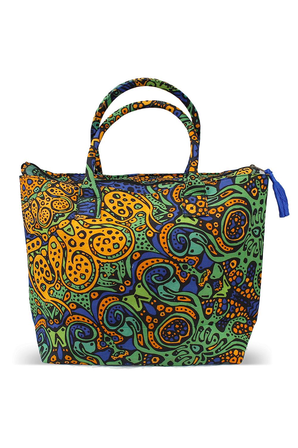 Psychedelic Earthburst Tote Bag image