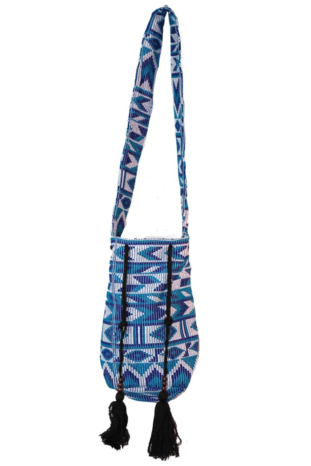 Bucket Bag Blue/White