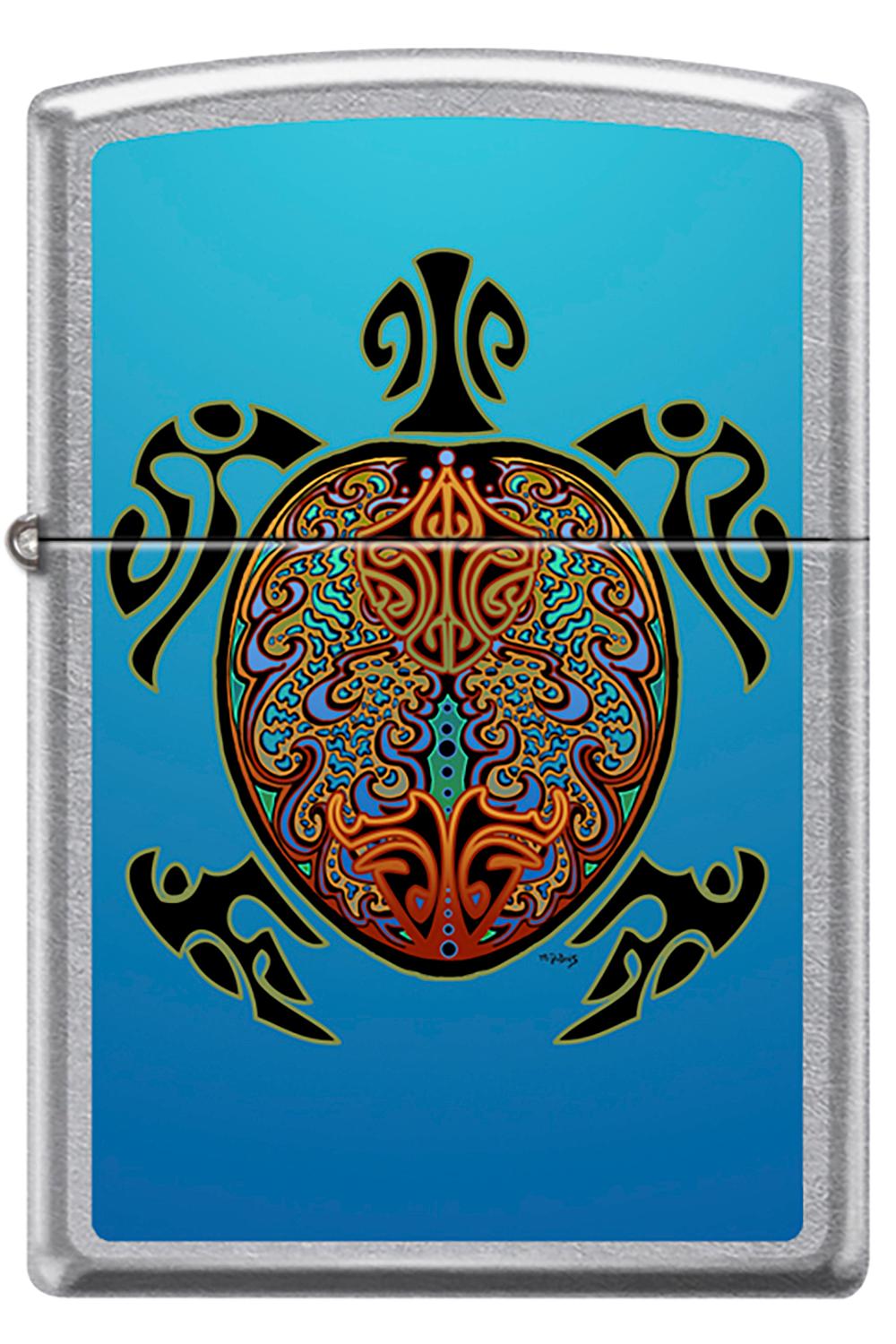 Turtle Zippo Lighter Art by Mike DuBois