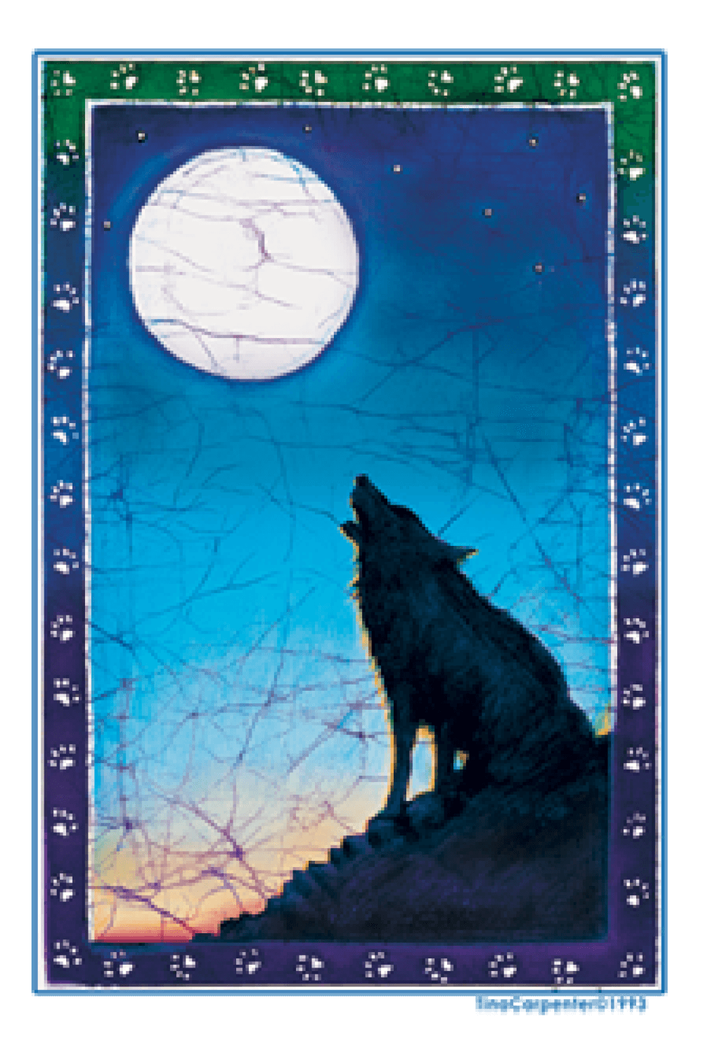 Wolf Moon Sticker 5.5" image