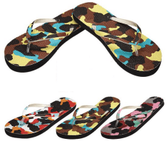 Ladies Flip Flops--Camo image