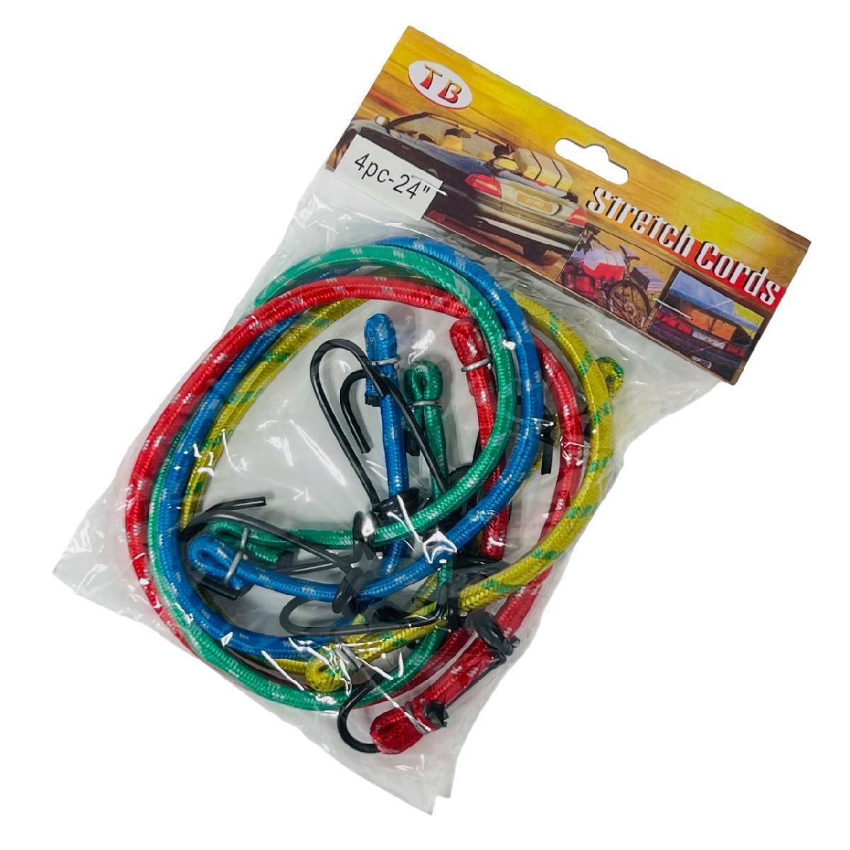4pcs 24" Bungee Cord