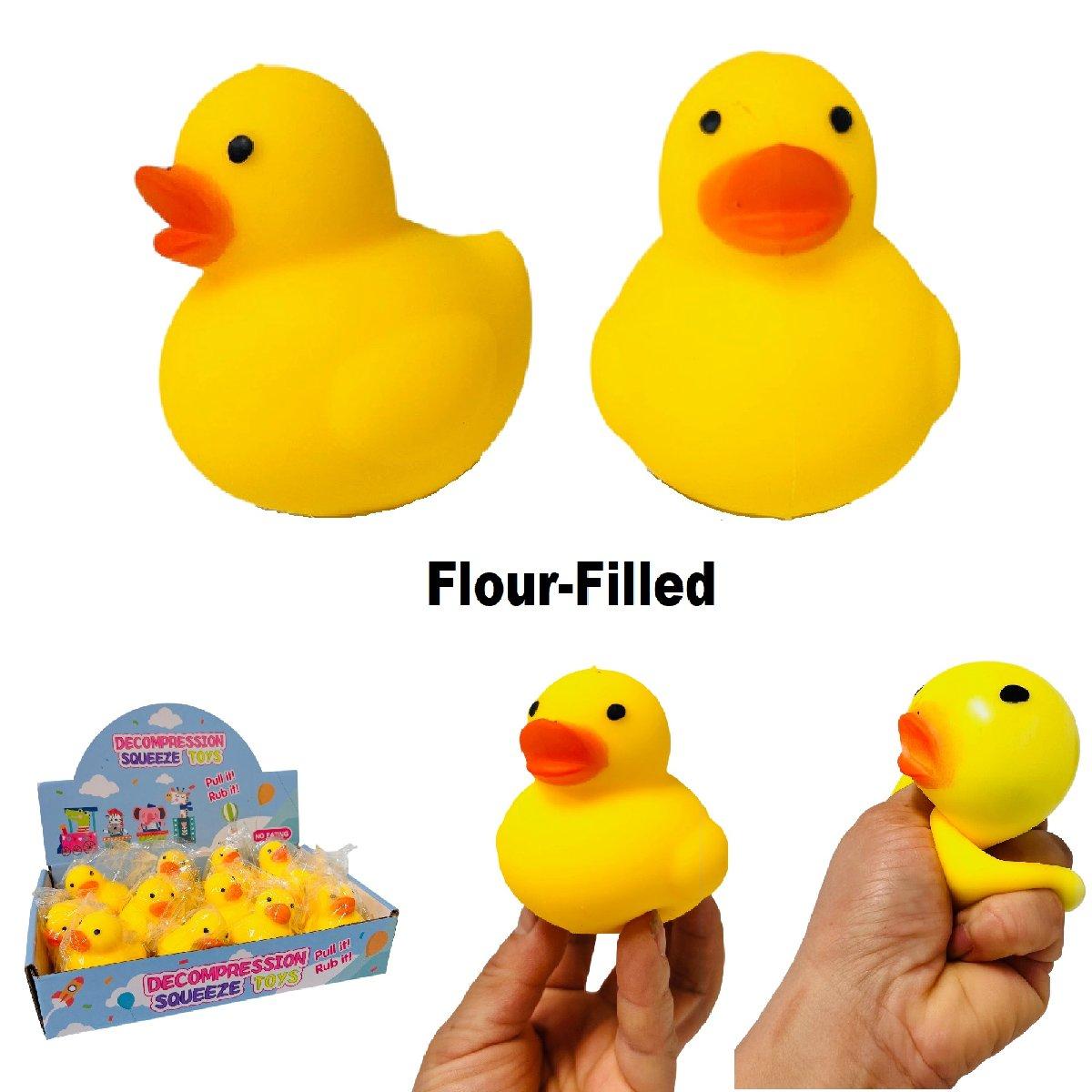 3" Flour-Filled Yellow Ducky Squishy Toy image