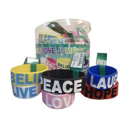72 Wholesale Silicone Jumbo Bracelets image