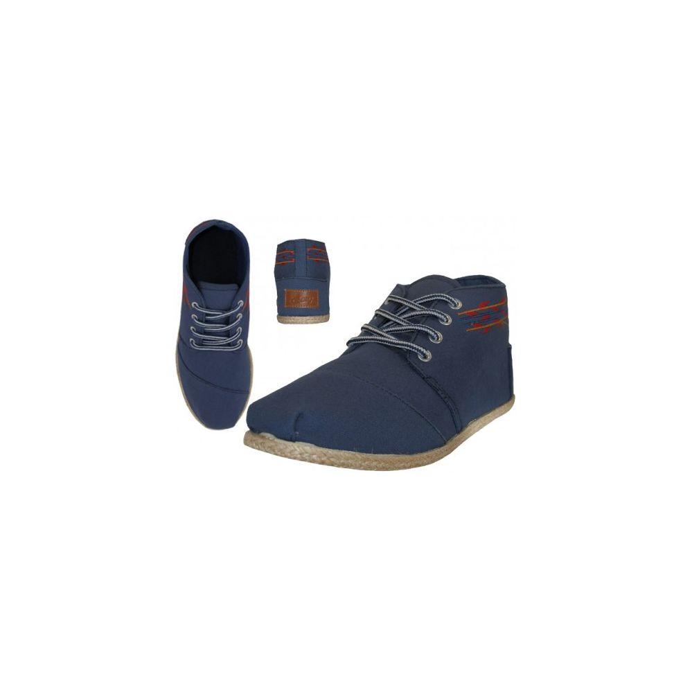 24 Wholesale Women's Canvas Shoes Navy image