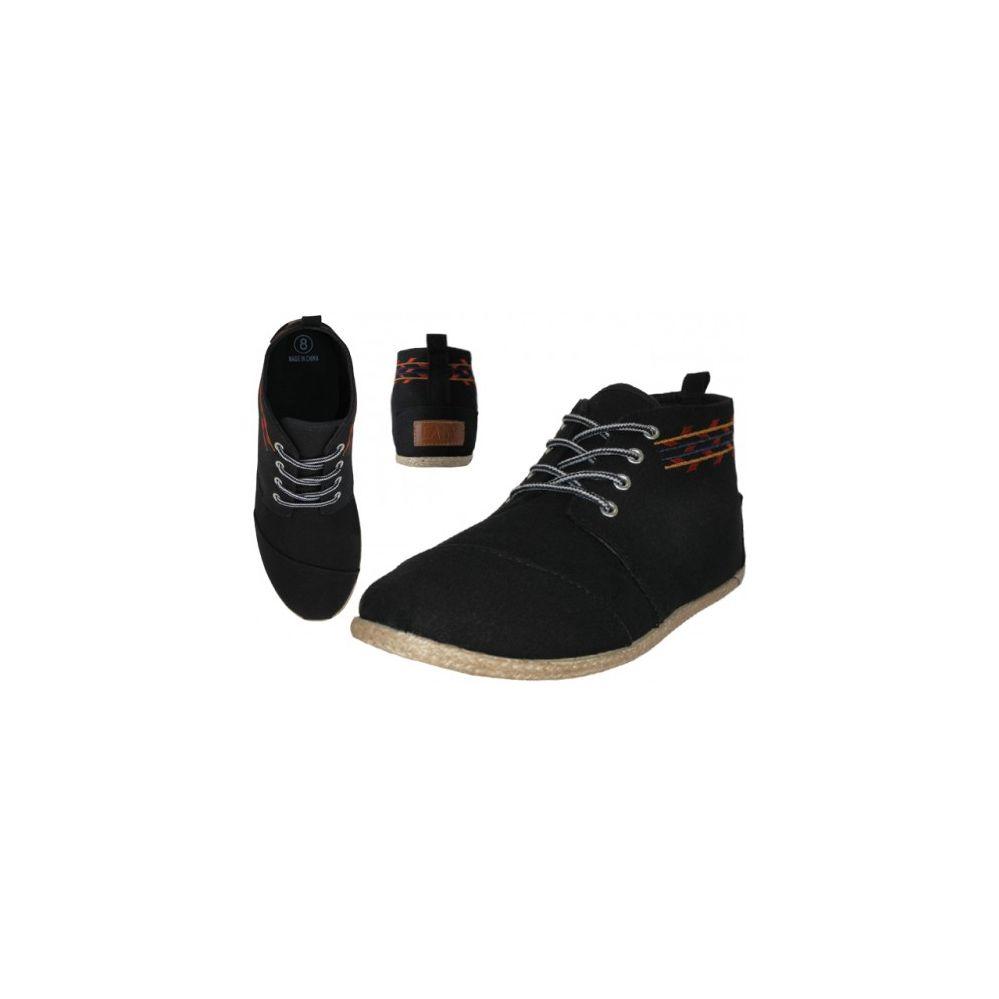 24 Wholesale Women's Canvas Shoes Black image