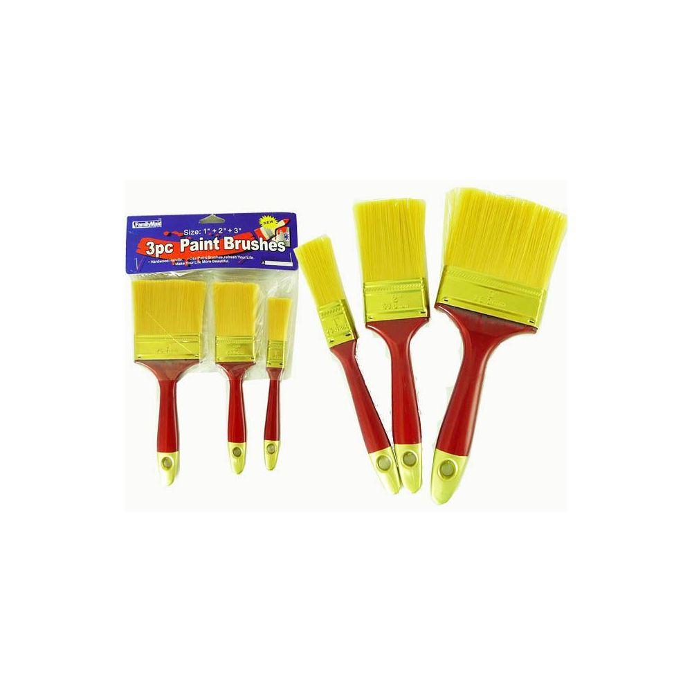 144 Wholesale 3pc Paint Brushes image