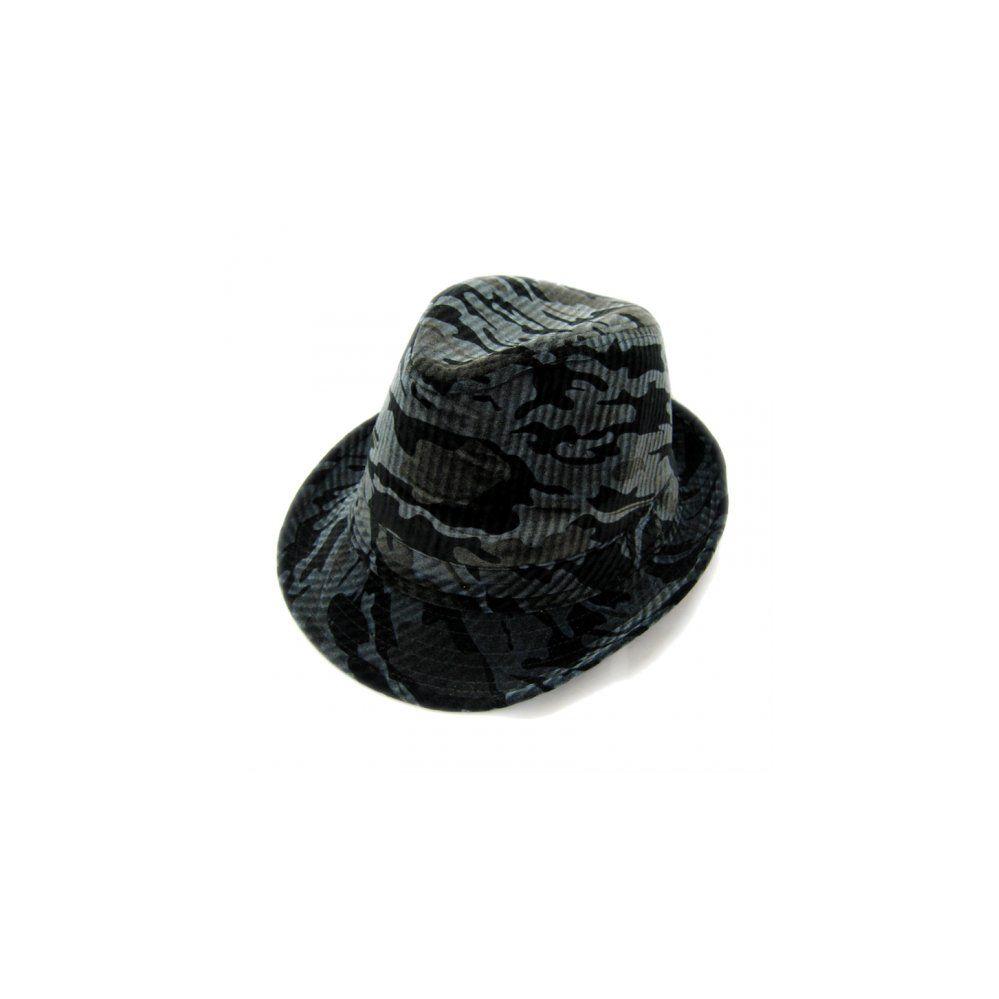 36 Wholesale Fashion Camo Print Fedora Hat image