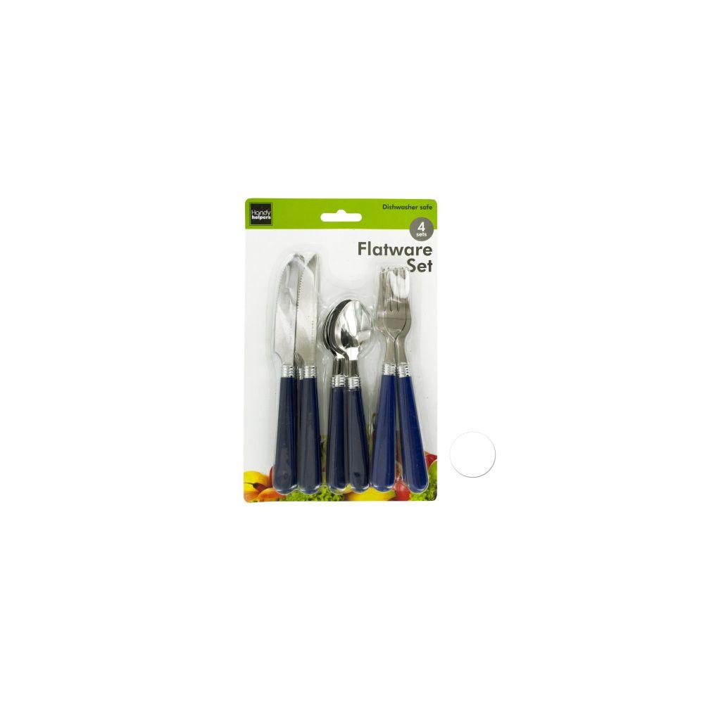 24 Wholesale Flatware Set With Plastic Handles image