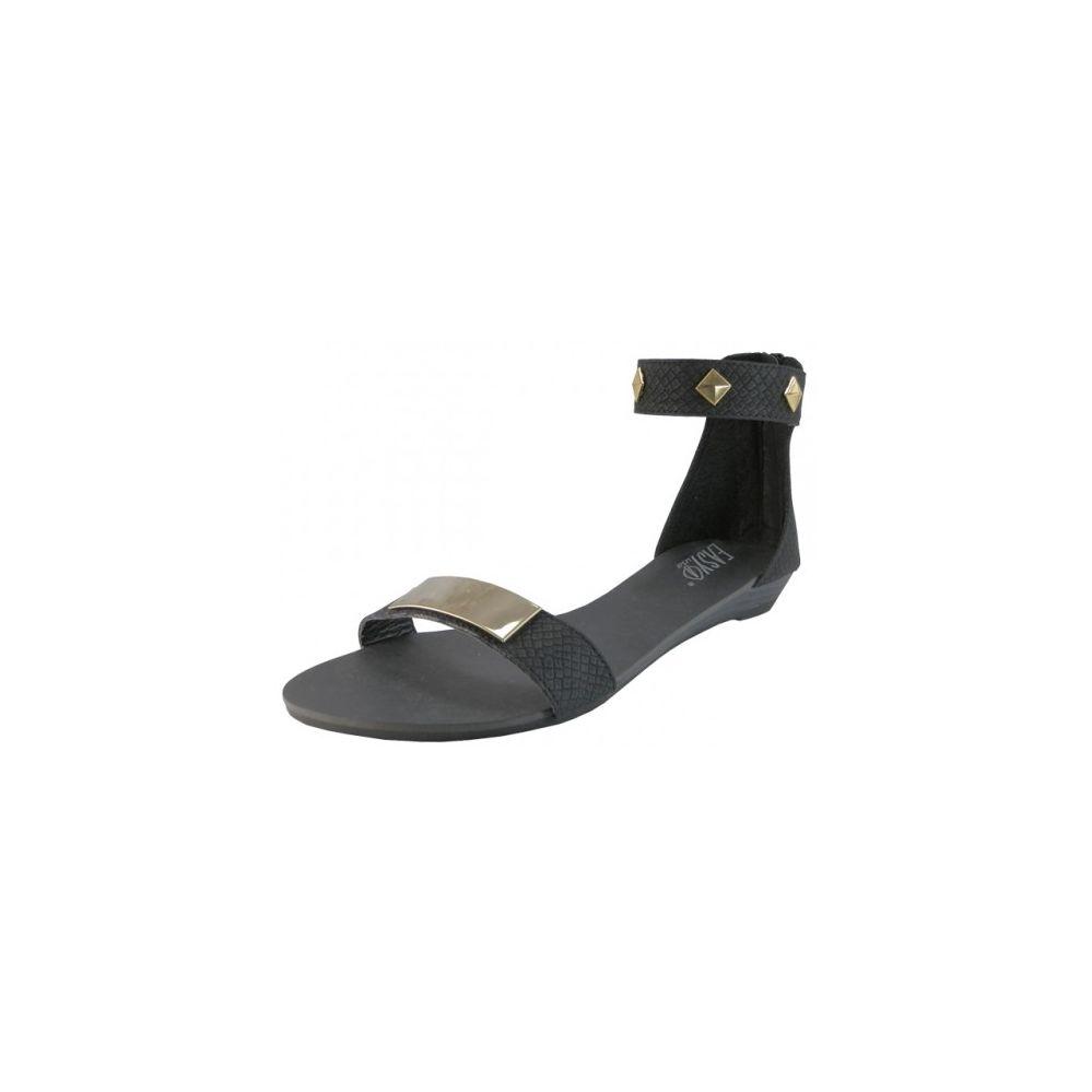 18 Wholesale Women's Studded Sandal With Ankle Strap And Back Zipper image