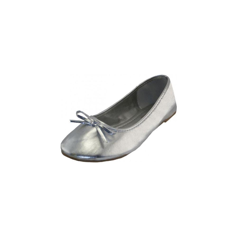 18 Wholesale Women's Ballet Flats ( Silver Color Only) image