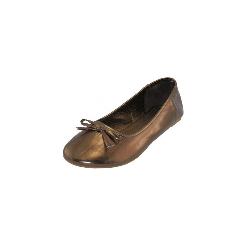 18 Wholesale Women's Ballet Flats ( Bronze Color Only) image