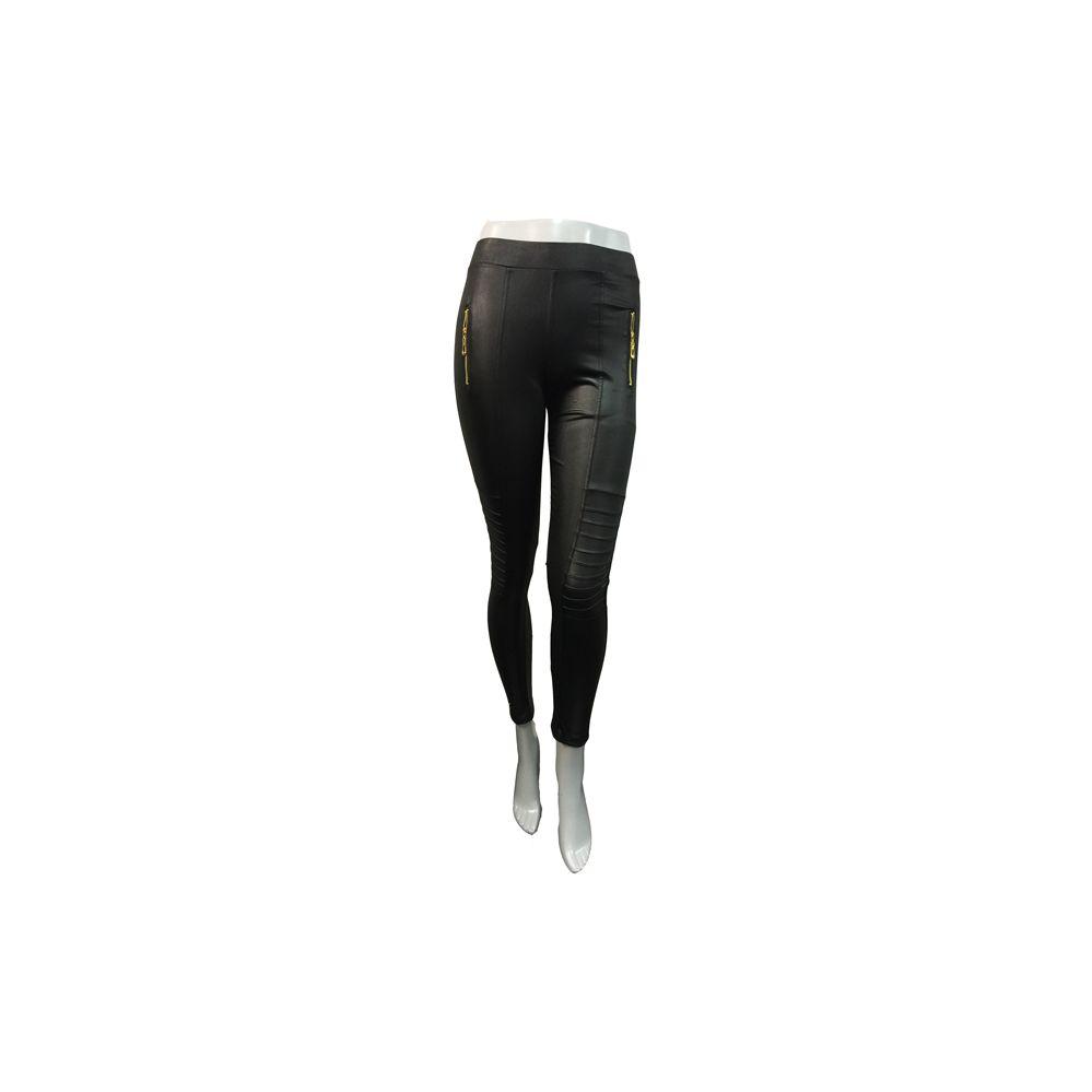 12 Wholesale 12 Wholesale Faux Leather Legging With Pockets And Zippers - Wholesale Sock Deals image