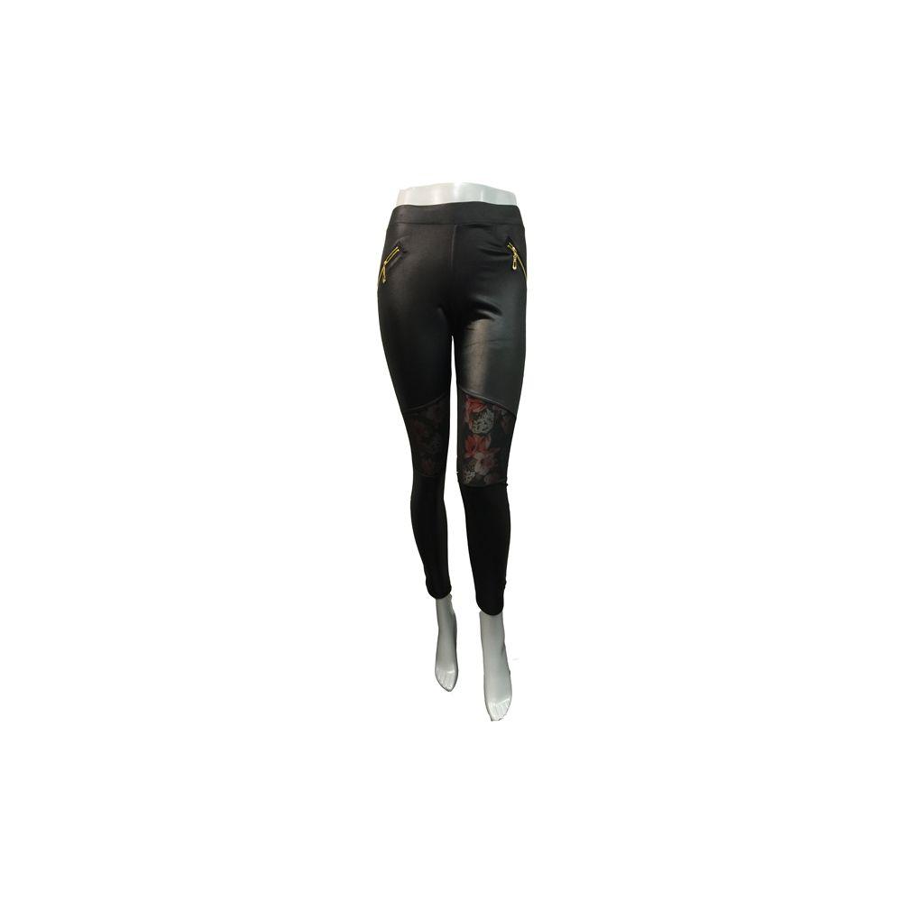 12 Wholesale Faux Leather Leggings With Pockets And Zippers image
