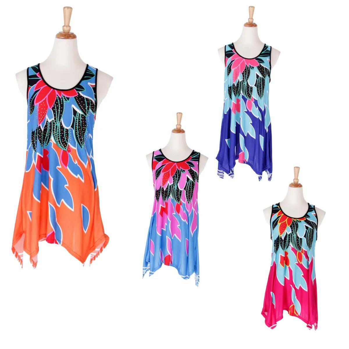 36 Wholesale Women's Tiger Print Rhinestone Short Sleeve Top image