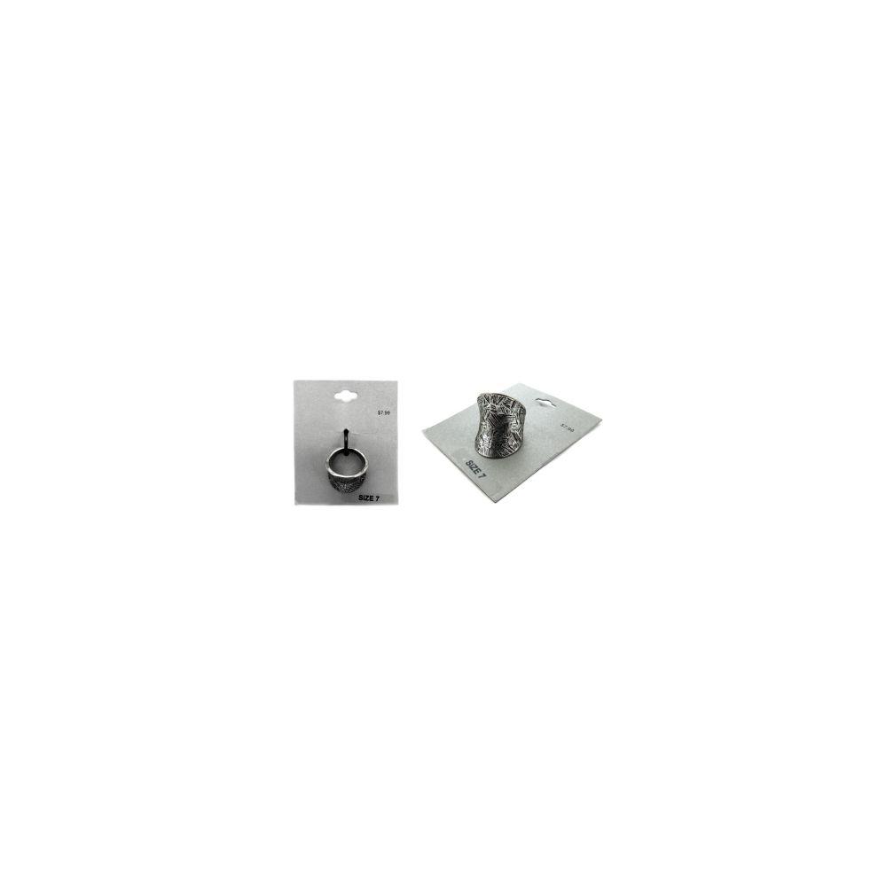36 Wholesale Wide Curved Ring With Abstract Etching image