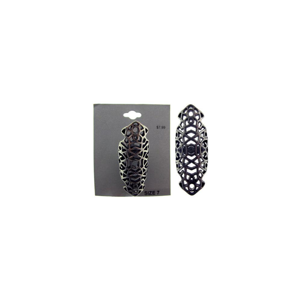 36 Wholesale Silver Tone Ornate Ring image