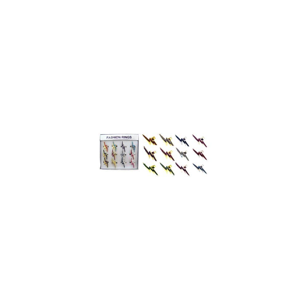 36 Wholesale Lightening Bolt Ring Display image