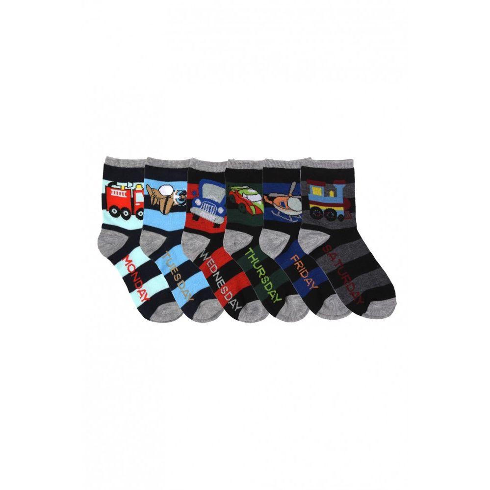 144 Wholesale Boys Days Of The Week Crew Socks image