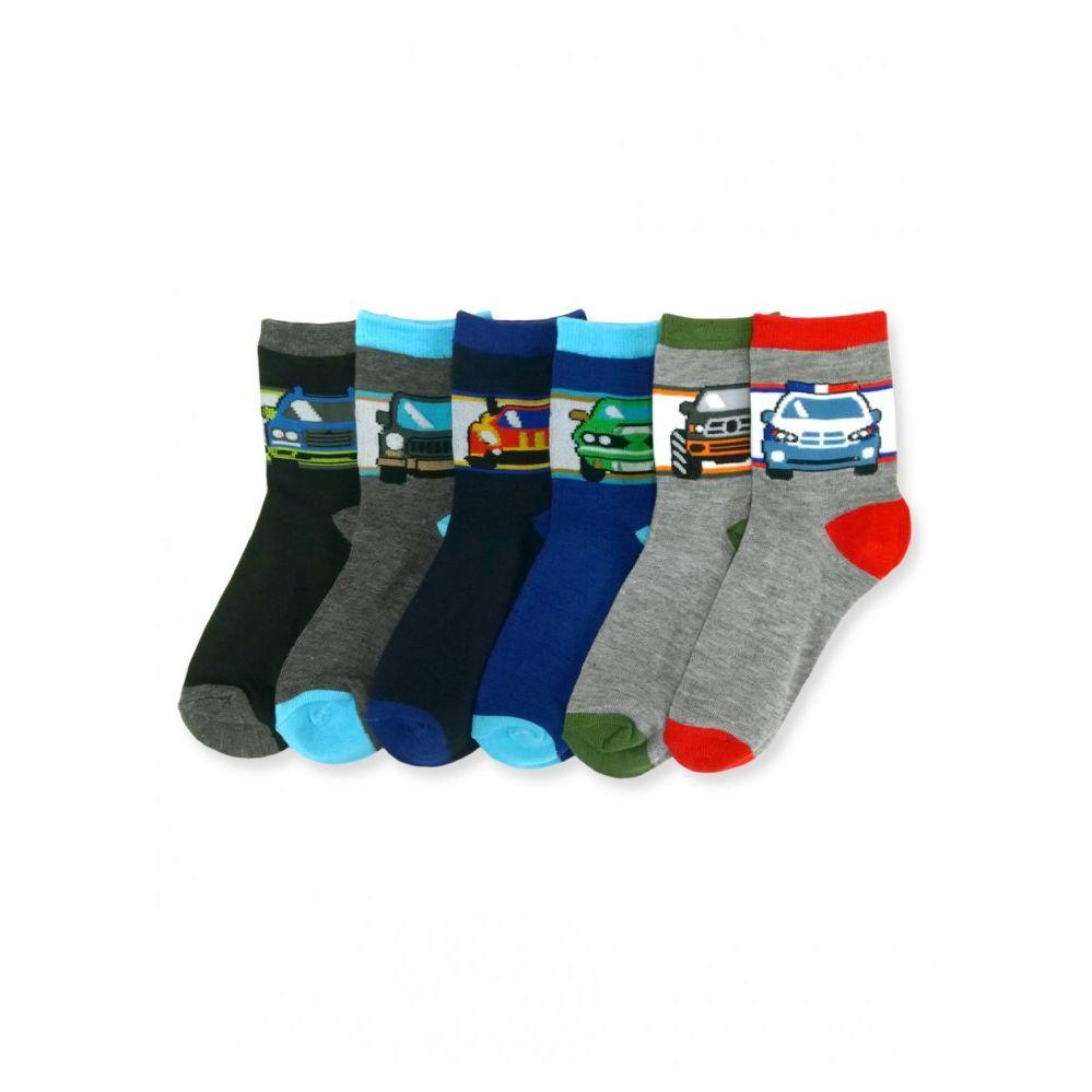144 Wholesale Boy's Vehicle Crew Socks image