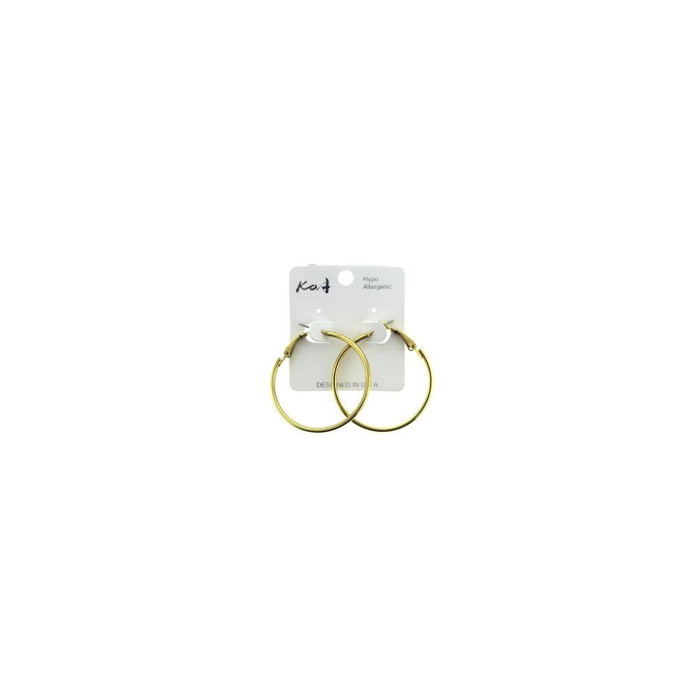 96 Wholesale Hoop Earrings 1 1/2 Inches Wide image