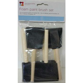 48 Wholesale Foam Paint Brush Set image