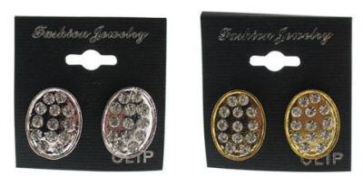 36 Wholesale Oval Shaped Clip Earrings image