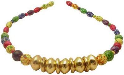72 Wholesale Headband With MultI-Color Beads On Wire image