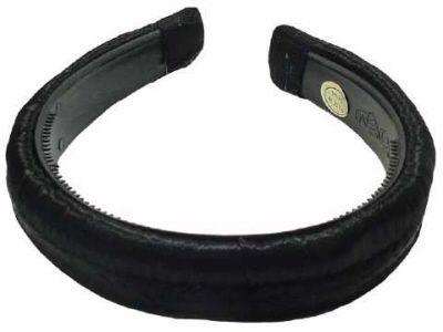 72 Wholesale Black Headbandsmade With Synthetic Hair image