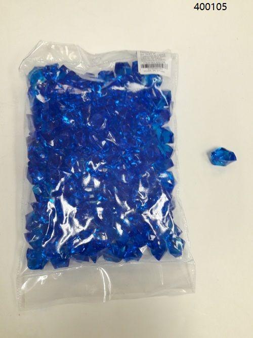 36 Wholesale Plastic Decoration Stones In Royal Blue image