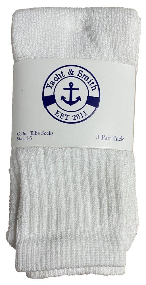 6 Wholesale Yacht & Smith Kid's Cotton Tube Socks image