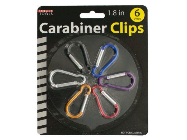 24 Wholesale Carabiner Clips Set image