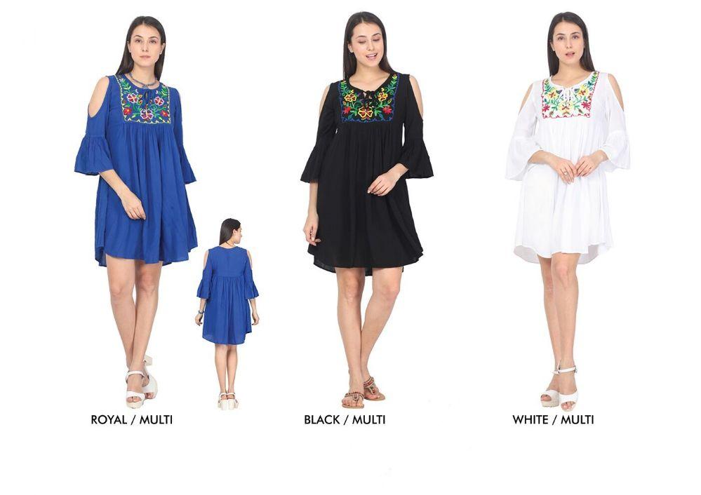 36 Wholesale Women's Floral Shoulder Cut Maxi Summer Dress image