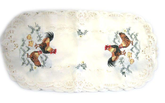 48 Wholesale Rooster & Chicks 14 Inch X 32 Inch Oblong image